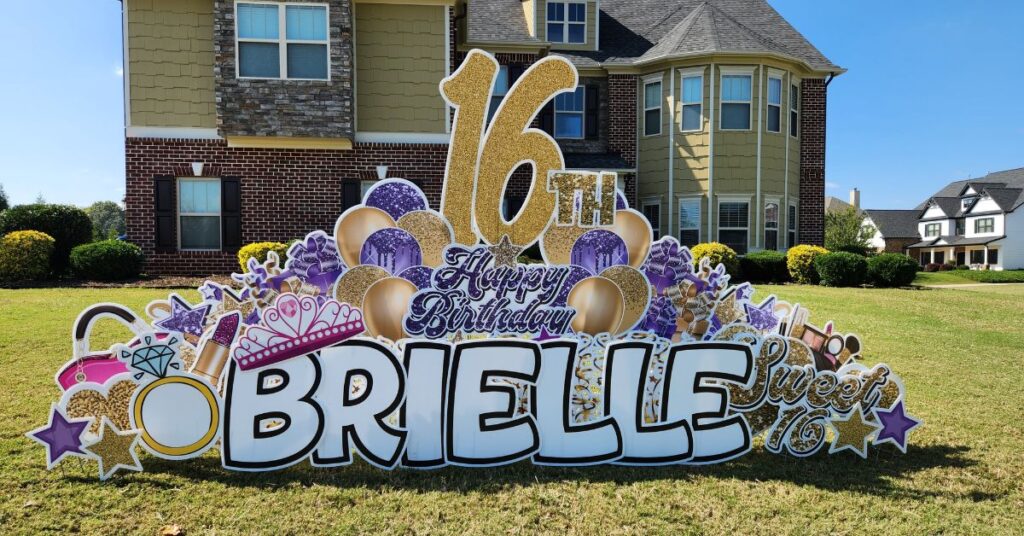 Happy 16th Brielle Purple Gold Princess Makeup Sweet 16